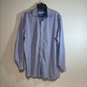 Michael Kors Blue and White non iron  Shirt new
